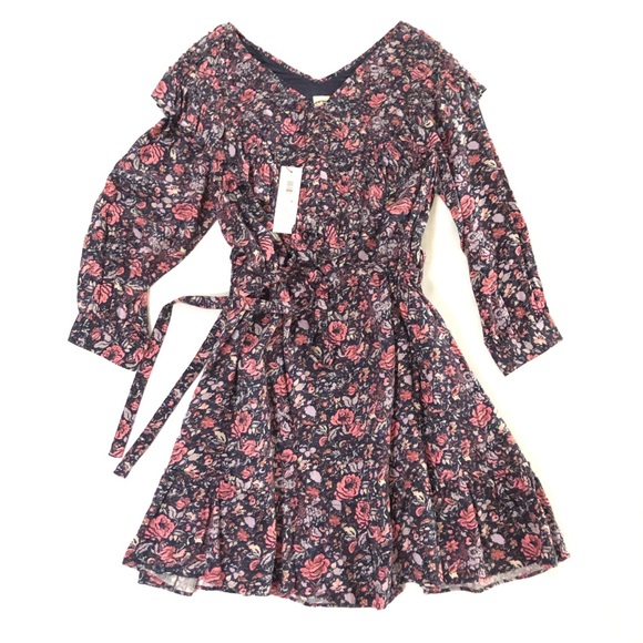 La Vie Rebecca Taylor Floral Ruffle Mini Dress - Picture 4 of 8
